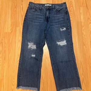 YMI Dream Cropped Wide Leg Jeans